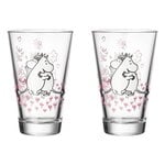 Moomin Arabia Muumi juomalasi, 30 cl, 2 kpl, Rakkaus 30, tuotekuva