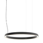 Luceplan Compendium Circle hänglampa, 72 cm, svart