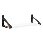 Lundia Classic wall shelf, 50 x 30 cm, black - white