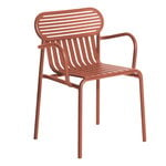 Petite Friture Week-end käsinojallinen tuoli, terrakotta