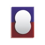 Petite Friture Wander mirror, 40 x 55 cm, purple - brown red, product image