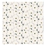 Marimekko Pieni Unikko  coated fabric, beige - off white - dark green, product image