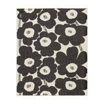 Marimekko Unikko throw, 130 x 180 cm,  white - black, product image