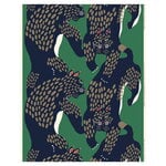 Marimekko Ilves cotton panama fabric, green - blue - light brown, product image