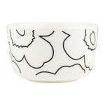 Marimekko Oiva - Piirto Unikko bowl, 2,5 dl, white - black