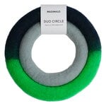 Masimalo Duo Circle dog toy, neon green - blue, product image