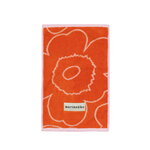 Marimekko Serviette invité Piirto Unikko 30x50 cm, orange brûlé-rose clair
