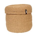 Mifuko Kiondo basket with lid, M, brown, view 1