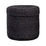 Mifuko Kiondo basket with lid, M, black, view 1