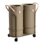 Mizetto Bin There set, trolley and 2 bins, L, olive, product image