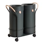 Mizetto Bin There set, trolley and 2 bins, L, anthracite