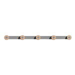 Mizetto Bloom Wall coat rack, pale grey, product image