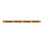 Mizetto Bloom Wall coat rack, deep brown, product image