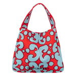 Marimekko Knitted Bag Large Keidas Schultertasche, hellblau - rot, produktbild