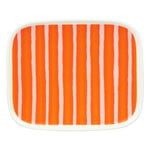 Marimekko Oiva - Piccolo Teller, 15 x 12 cm, weiß - hellrosa - orange, produktbild