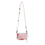 Marimekko Iloisa Mini Unikko Kioski shoulder bag, light pink - grey - red, view 1