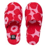 Marimekko Mini Unikko slippers, pink - red, product image