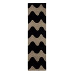Marimekko Lokki käytävämatto, black, tuotekuva
