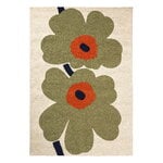 Marimekko Unikko Anniversary Outdoor matto, dusty green, tuotekuva