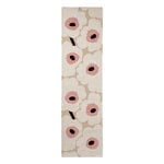 Marimekko Unikko käytävämatto, beige - pink, tuotekuva