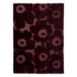Marimekko Unikko matto, burgundi, tuotekuva