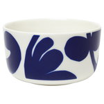 Marimekko Oiva - Ruudut bowl 5 dl, white - blue