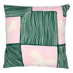 Marimekko Korkeuksissa cushion cover, 50 x 50 cm, green - pink - cotton