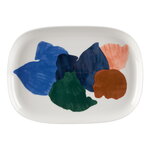 Marimekko Oiva - Pyykki serving dish, 23 x 32 cm, white-light blue-green