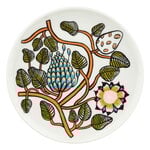 Marimekko Oiva - Tiara lautanen, 20 cm, valkoinen - lämmin oranssi - vihreä, tuotekuva