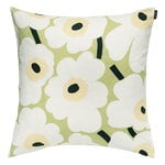 Marimekko Pieni Unikko fodera per cuscino, 50 x 50 cm, pera - bianco sporco - melone, immagine prodotto