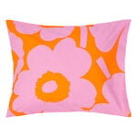 Marimekko Unikko pillowcase, 50 x 60 cm, orange - pink, product image