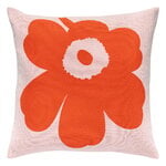 Marimekko Unikko cushion cover, 50 x 50 cm, light pink - orange red, product image