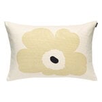 Marimekko Funda de cojín Unikko, 40 x 60 cm, blanco - marrón claro, imagen del producto