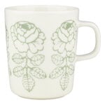 Marimekko Oiva - Vihkiruusu mug, 2,5 dl, white - sage, product image