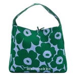 Marimekko Knitted Bag Large Unikko bag, dark green - blue, product image