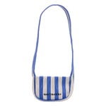 Marimekko Knitted Crossbody Merirosvo olkalaukku, sininen - luonnonvalkoinen, tuotekuva