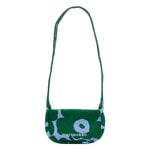Marimekko Knitted Crossbody Unikko bag, dark green - blue, product image