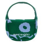 Marimekko Knitted Mini Handbag Unikko, dark green - blue, product image