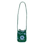 Marimekko Knitted Phone Pocket Unikko, dark green - blue, product image