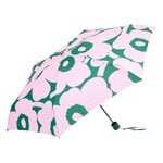 Marimekko Mini Manual Pieni Unikko Regenschirm, pink - dunkelgrün, produktbild