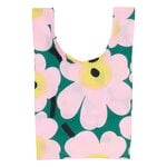 Marimekko Mini Smartbag Unikko Tasche, dunkelgrün - pink - gelb, Ansicht 1
