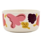 Marimekko Oiva - Kukasta kukkaan kulho, 5 dl, valk. - vaal.pun. - terrakotta - luumu, tuotekuva