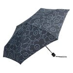 Marimekko Mini Manual Piirto Unikko umbrella, dark blue - light blue, product image
