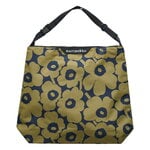 Marimekko Neat Crossbody Unikko Schultertasche, L, olivgrün - dunkelblau, produktbild