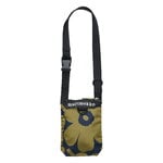 Marimekko Neat Unikko phone pocket, olive green - dark blue, product image