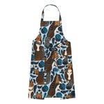Marimekko Pieni Kurre apron, sky blue - multi, view 1