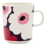 Marimekko Oiva - Unikko muki, 2,5 dl, valkoinen - luumu - karpalo - vaaleanpunainen, näkymä 1