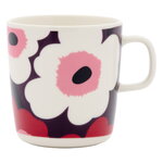 Marimekko Oiva - Unikko muki, 4 dl, valkoinen - luumu - karpalo - vaaleanpunainen, näkymä 1