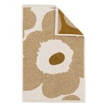 Marimekko Unikko guest towel, 30 x 50 cm, off-white - bronze, view 1