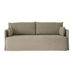 Audo Copenhagen Offset 2-seater sofa with loose cover, poppy seed